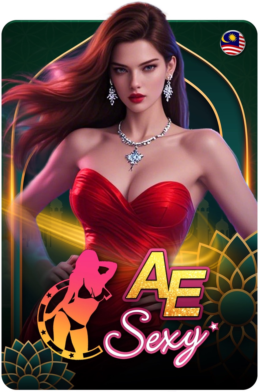 AE Sexy live casino — glamorous red dress dealer