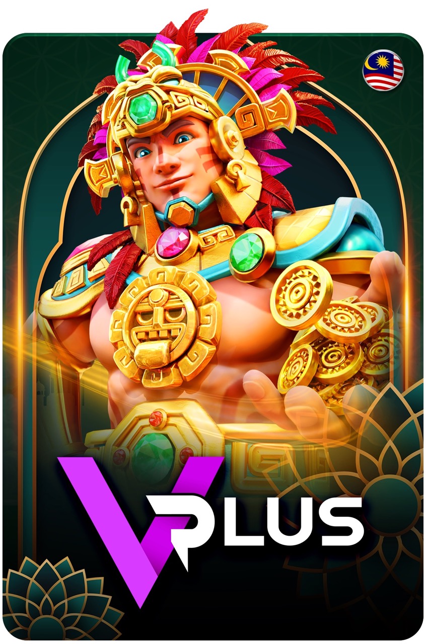 VPlus slot — Aztec gold warrior with treasure
